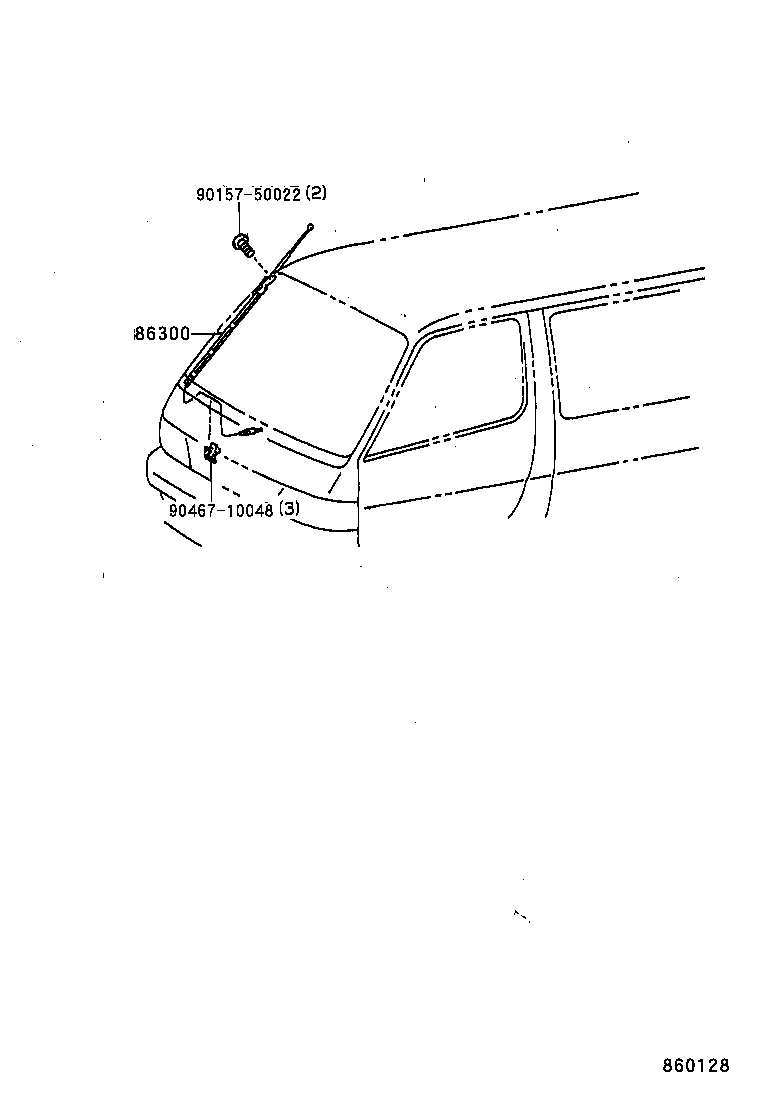  HIACE VAN COMUTER |  ANTENNA