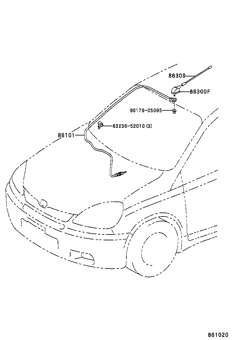  YARIS ECHO VERSO |  ANTENNA