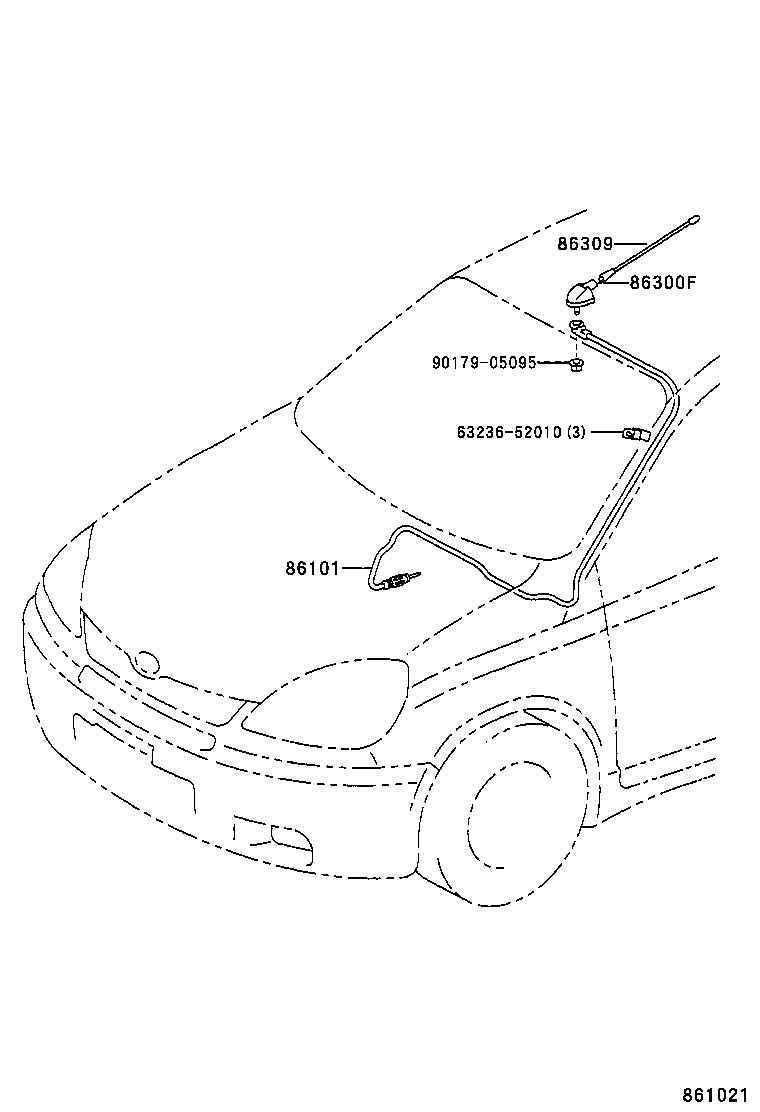  YARIS ECHO VERSO |  ANTENNA