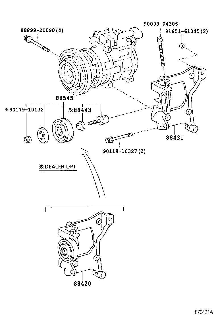  HIACE VAN COMUTER |  HEATING AIR CONDITIONING COMPRESSOR