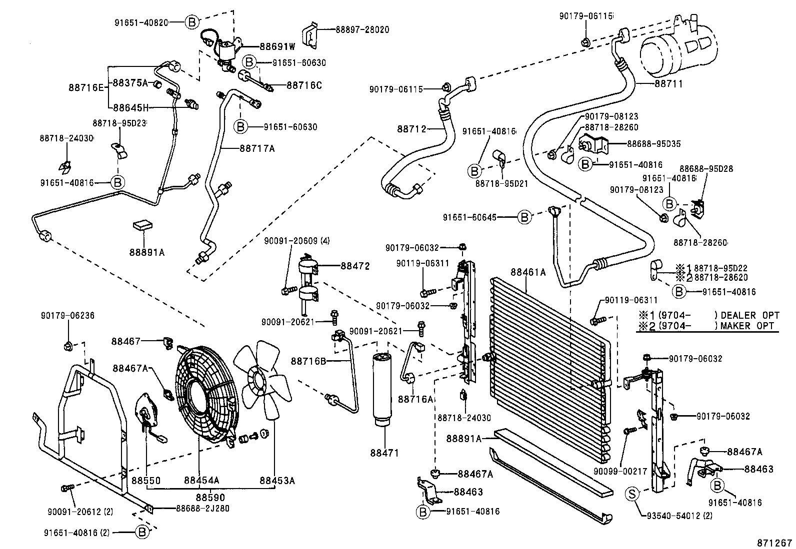  PREVIA |  HEATING AIR CONDITIONING COOLER PIPING