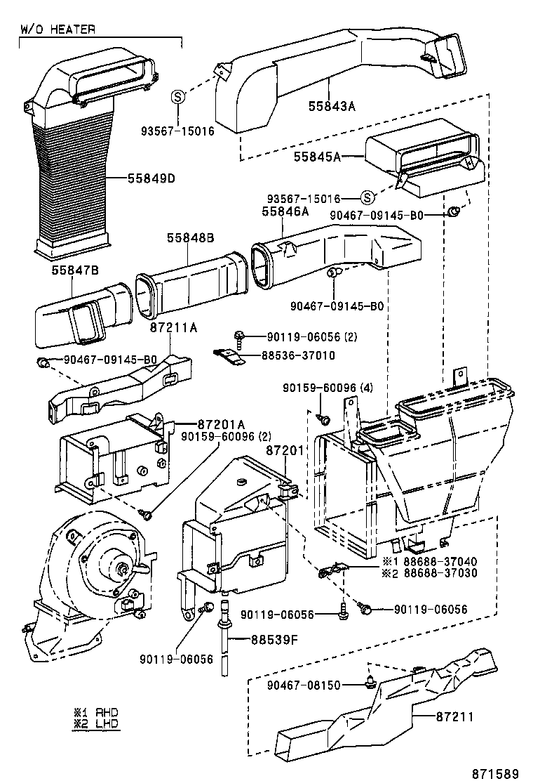  DYNA200 |  HEATING AIR CONDITIONING CONTROL AIR DUCT