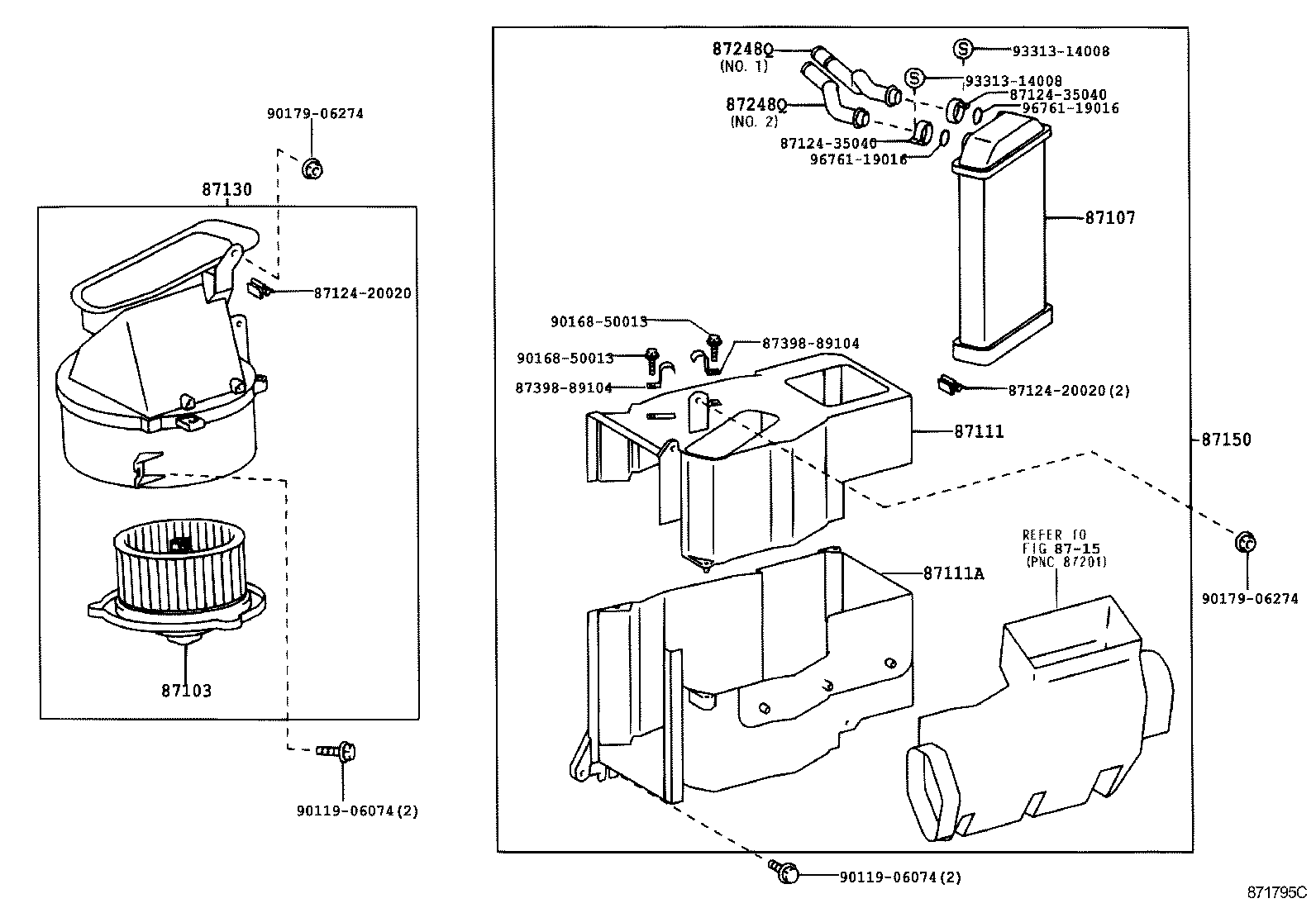  HILUX |  HEATING AIR CONDITIONING HEATER UNIT BLOWER