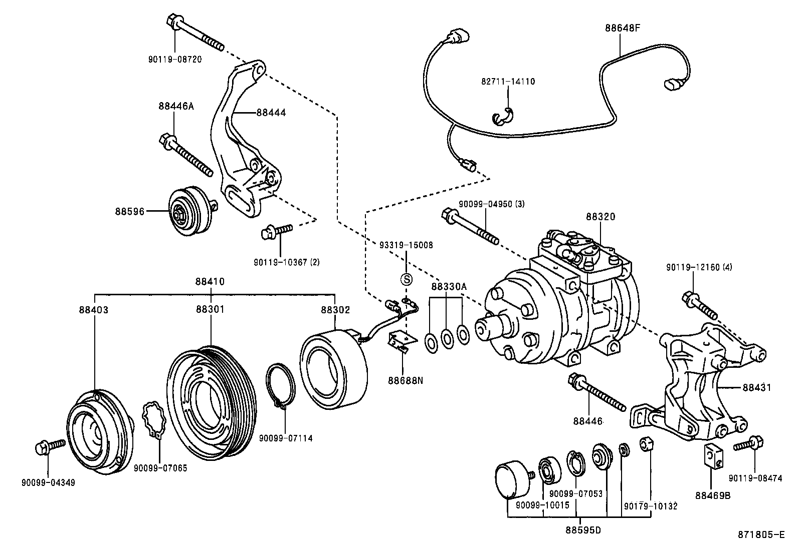  HILUX |  HEATING AIR CONDITIONING COMPRESSOR