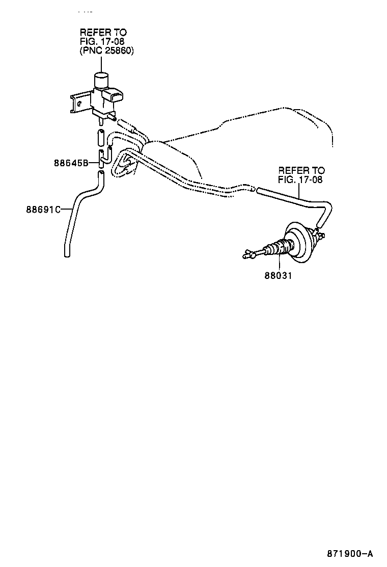 HILUX | HEATING AIR CONDITIONING VACUUM PIPING
