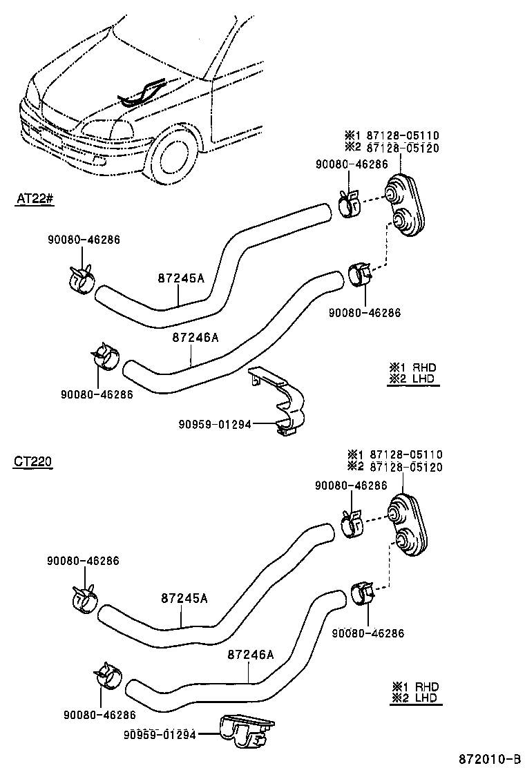  AVENSIS |  HEATING AIR CONDITIONING WATER PIPING