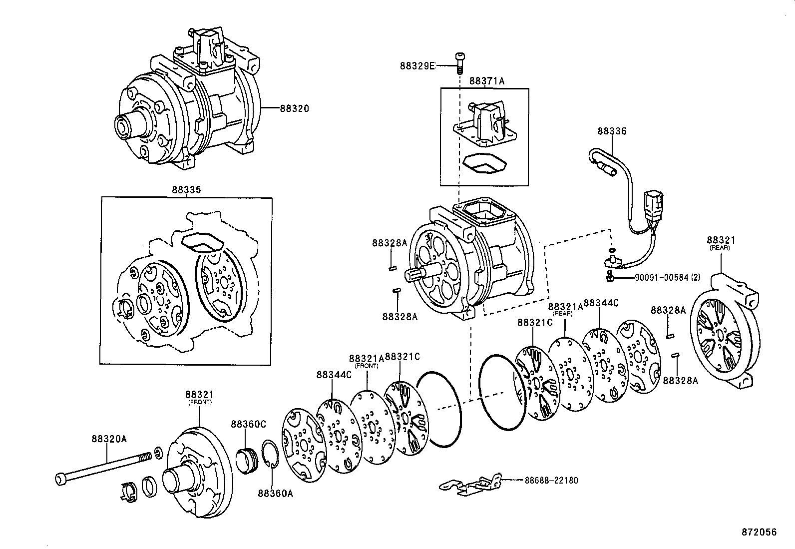  AVENSIS |  HEATING AIR CONDITIONING COMPRESSOR
