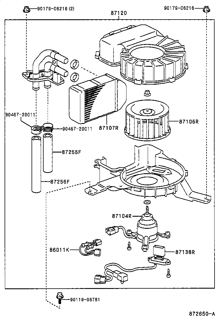  PICNIC |  HEATING AIR CONDITIONING HEATER UNIT BLOWER