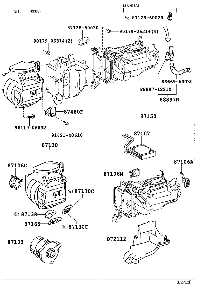 LAND CRUISER 100 |  HEATING AIR CONDITIONING HEATER UNIT BLOWER