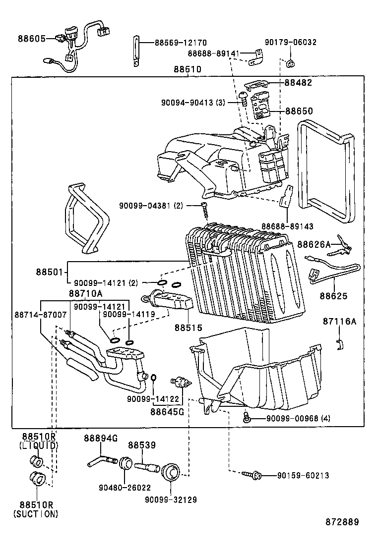  HILUX JPP |  HEATING AIR CONDITIONING COOLER UNIT