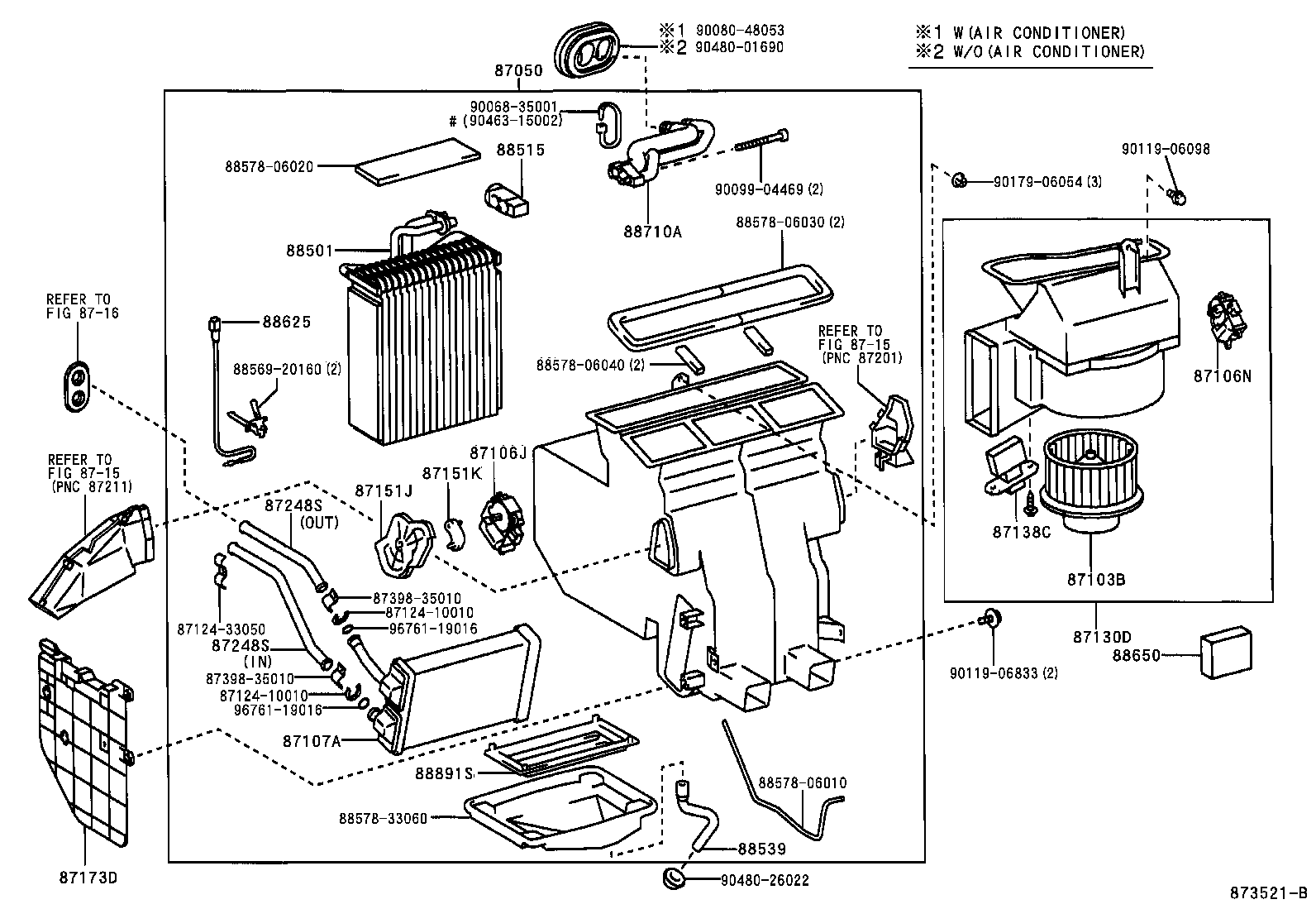  CAMRY JPP |  HEATING AIR CONDITIONING COOLER UNIT
