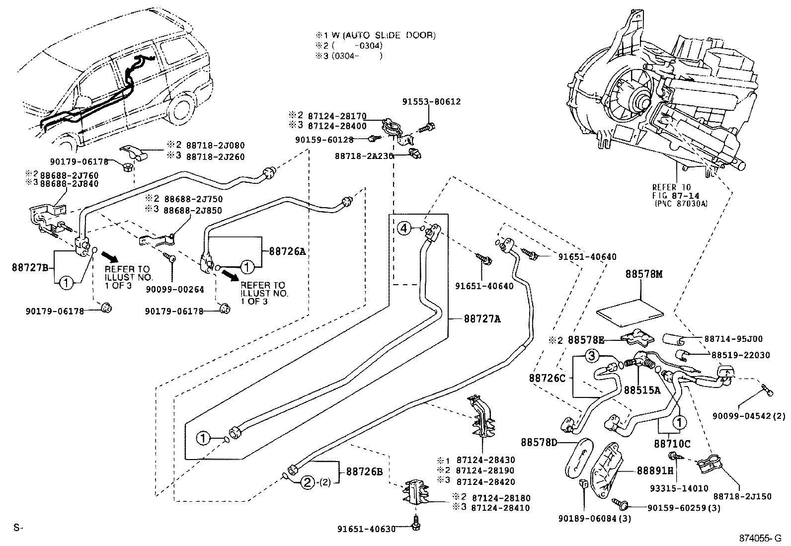  PREVIA TARAGO |  HEATING AIR CONDITIONING COOLER PIPING