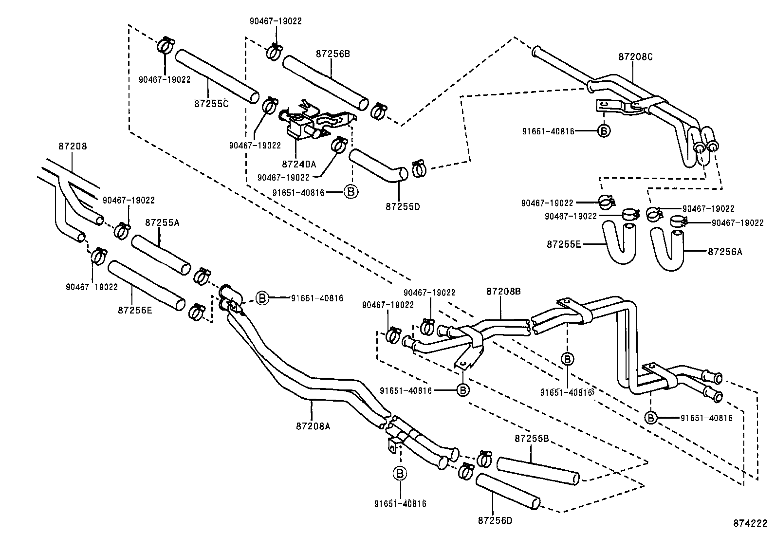  HIACE VAN COMUTER |  HEATING AIR CONDITIONING WATER PIPING