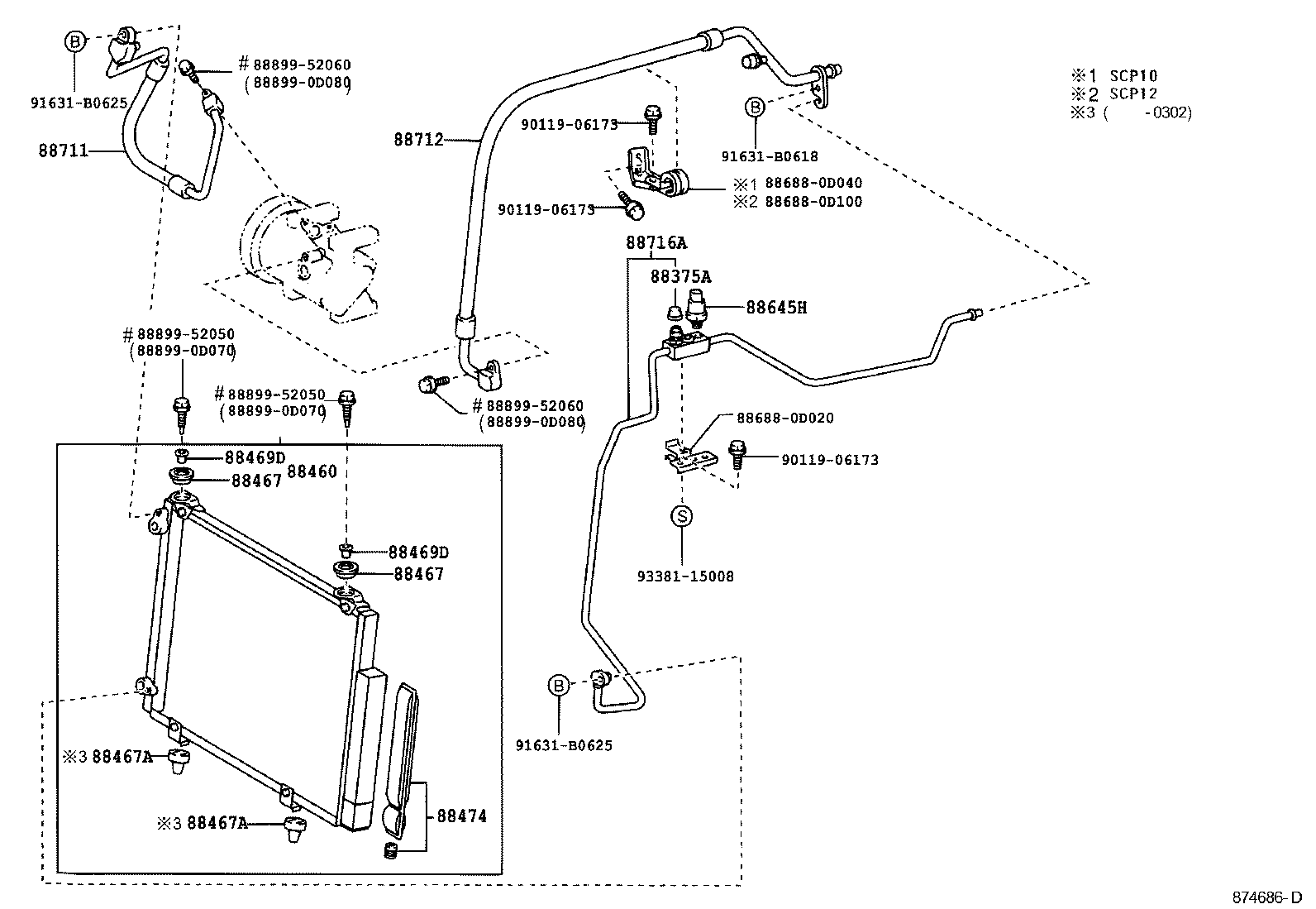  YARIS FRP |  HEATING AIR CONDITIONING COOLER PIPING