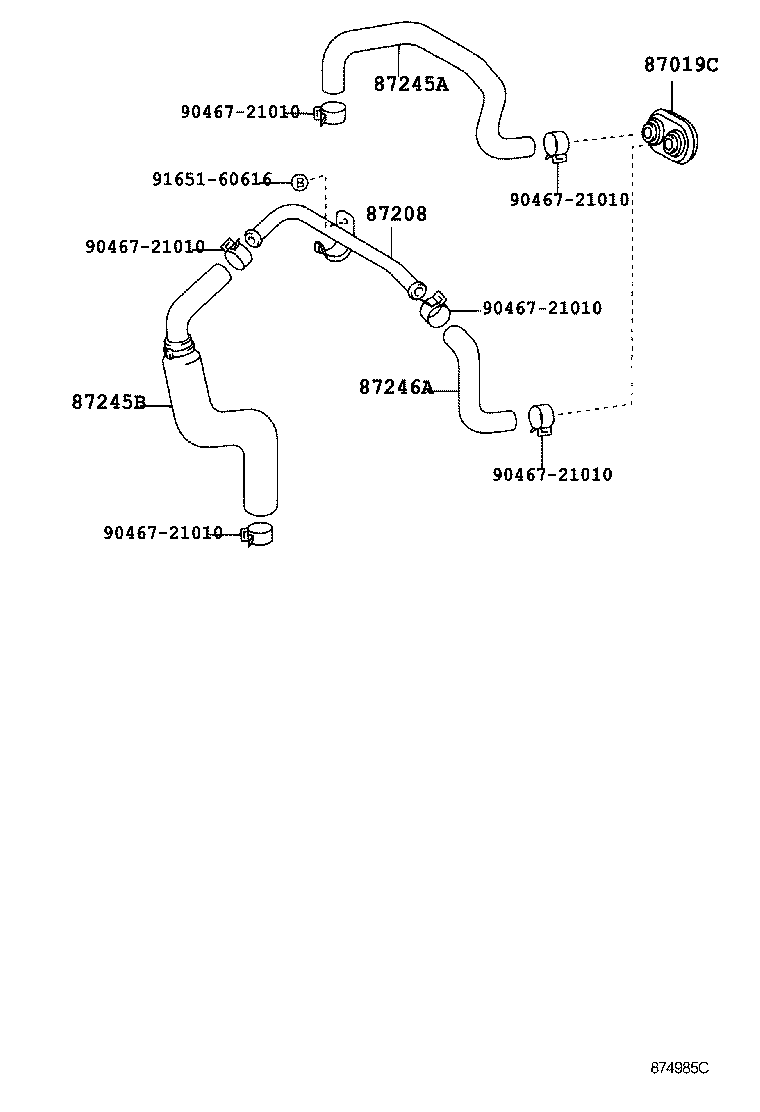  HILUX |  HEATING AIR CONDITIONING WATER PIPING