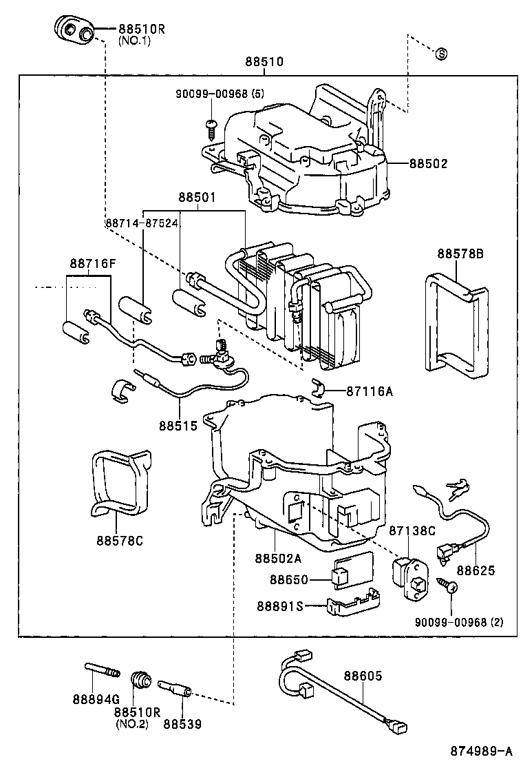  HILUX |  HEATING AIR CONDITIONING COOLER UNIT