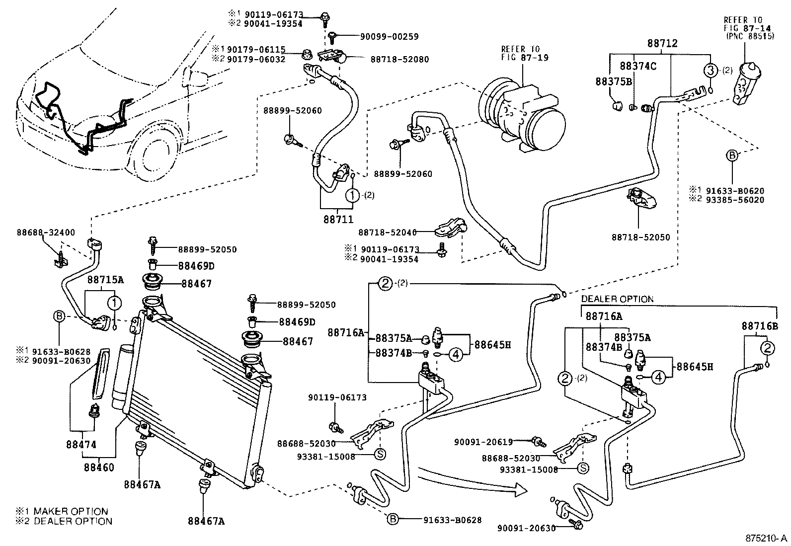 YARIS ECHO VERSO |  HEATING AIR CONDITIONING COOLER PIPING