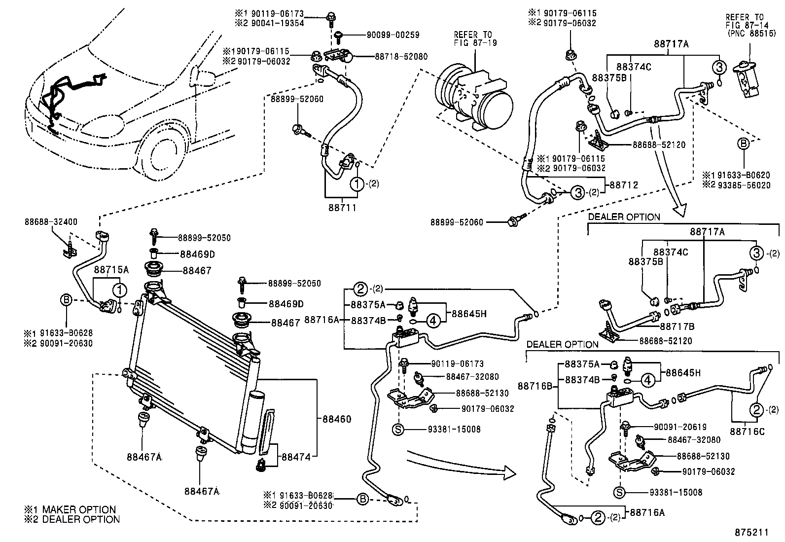  YARIS ECHO VERSO |  HEATING AIR CONDITIONING COOLER PIPING