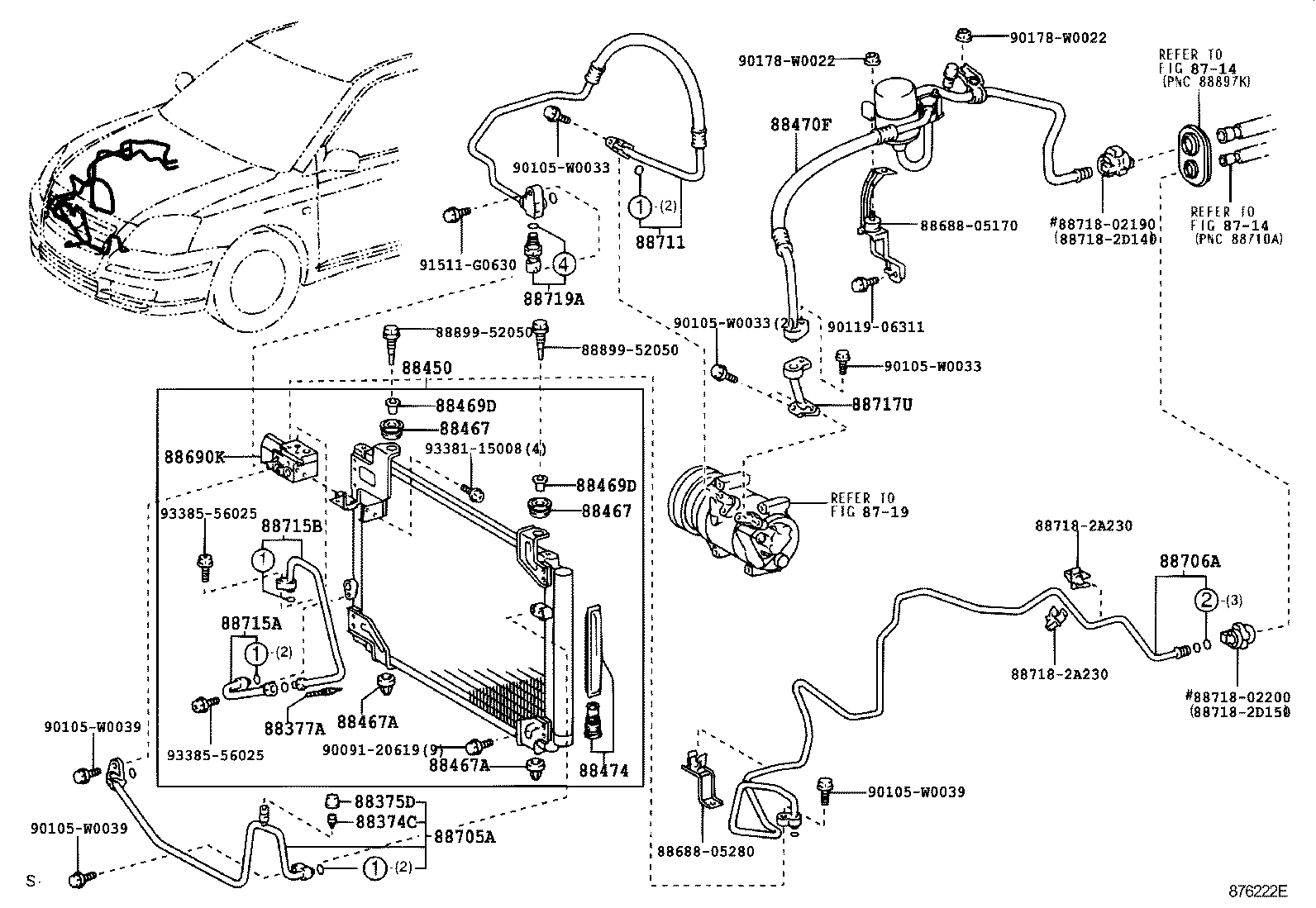  AVENSIS |  HEATING AIR CONDITIONING COOLER PIPING