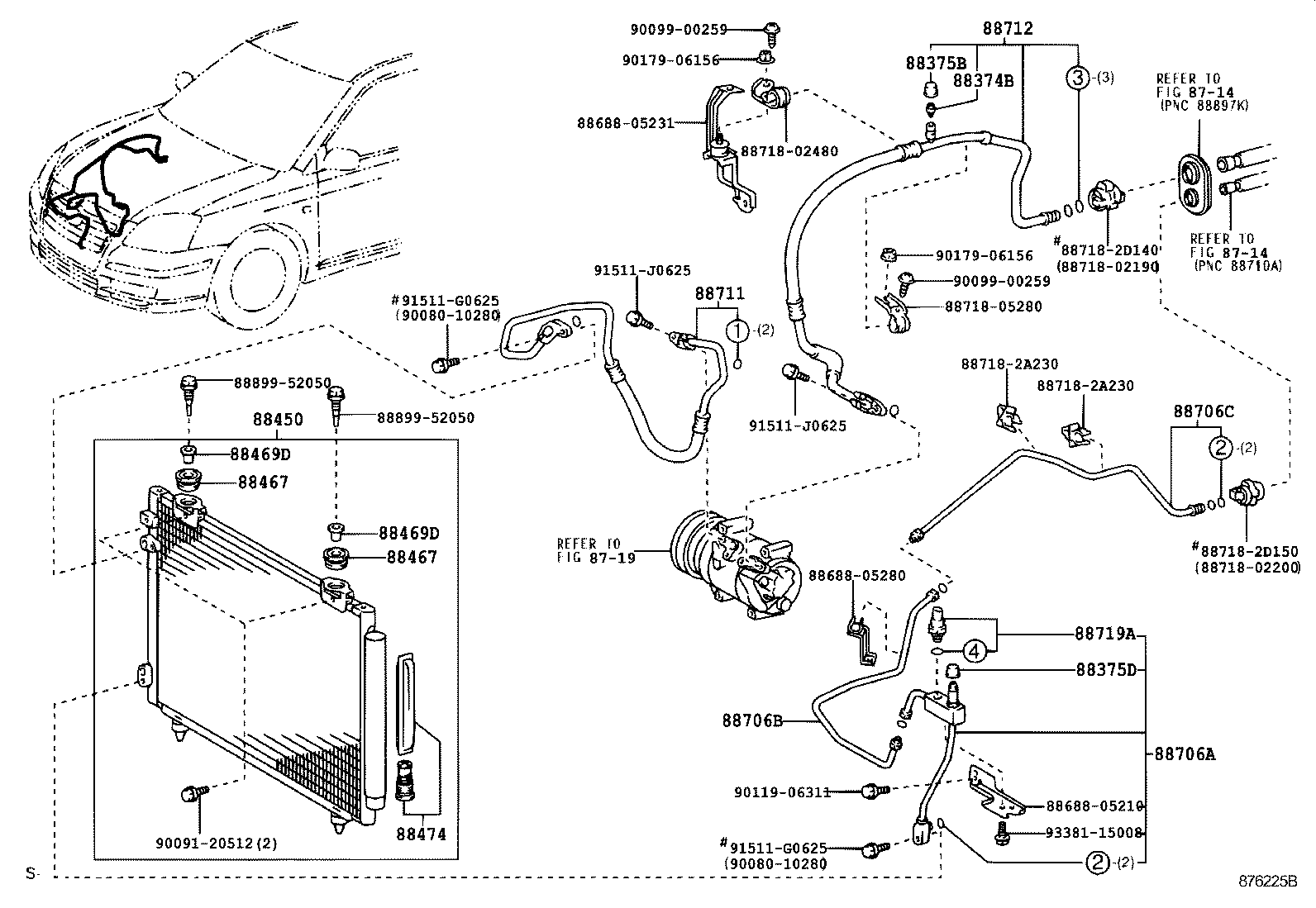  AVENSIS |  HEATING AIR CONDITIONING COOLER PIPING