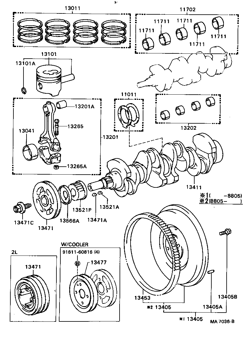  HILUX |  CRANKSHAFT PISTON