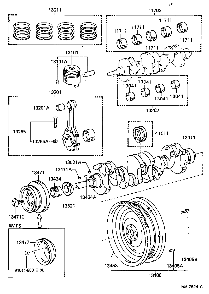  CORONA |  CRANKSHAFT PISTON