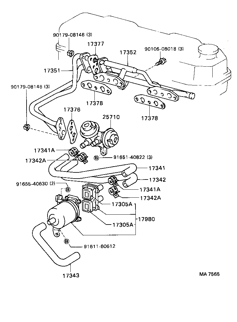  CORONA |  MANIFOLD AIR INJECTION SYSTEM