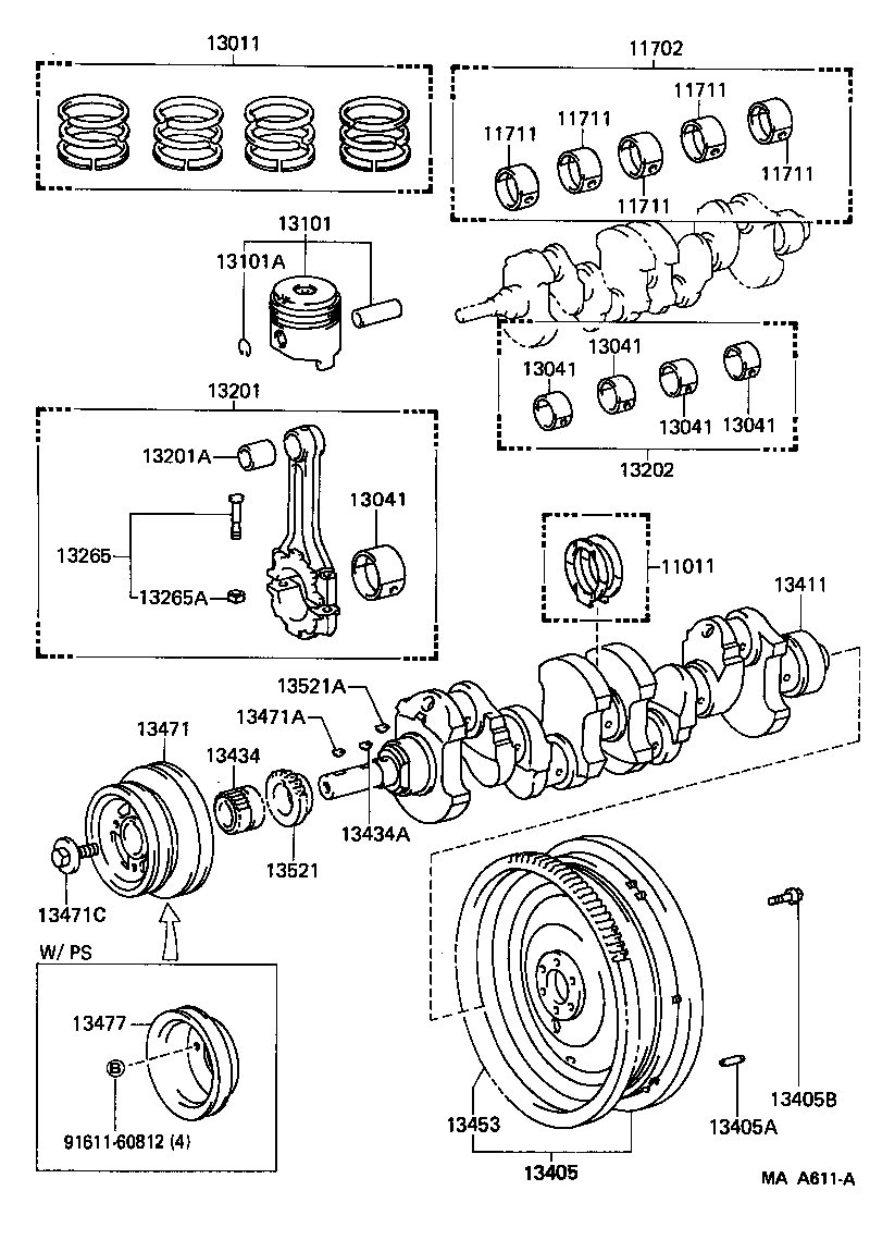  HILUX |  CRANKSHAFT PISTON