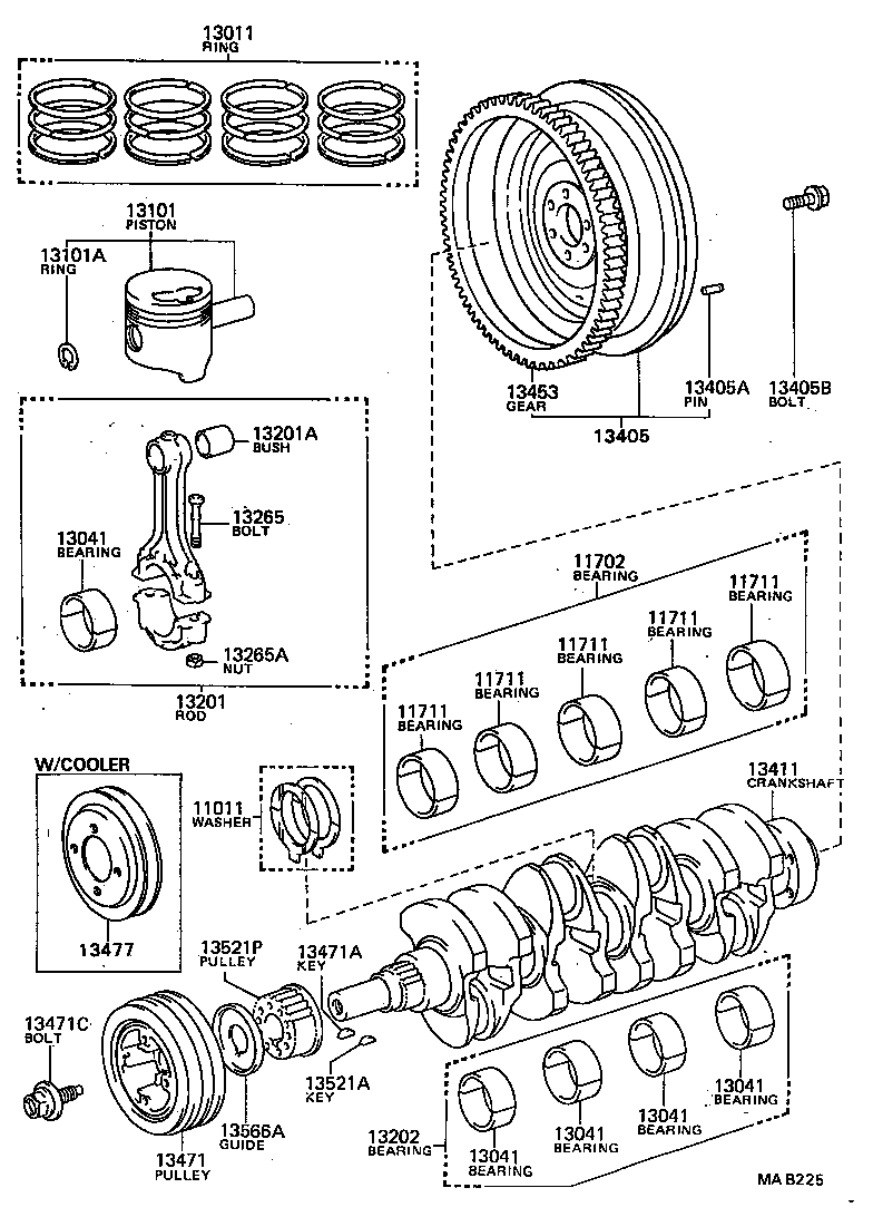  CRESSIDA |  CRANKSHAFT PISTON