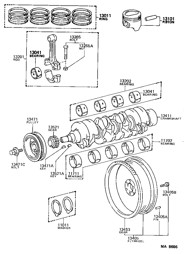  DYNA150 |  CRANKSHAFT PISTON