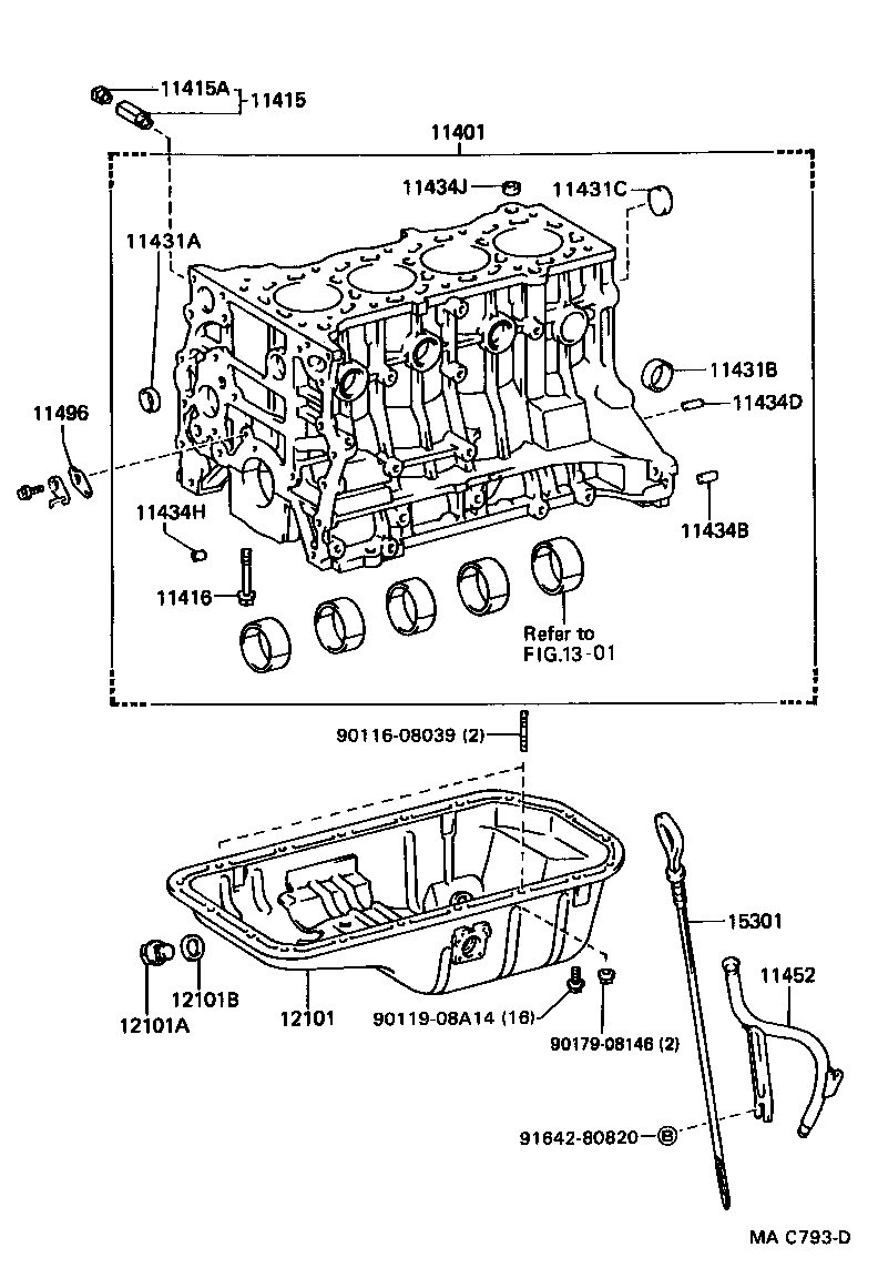  HIACE VAN COMUTER |  CYLINDER BLOCK