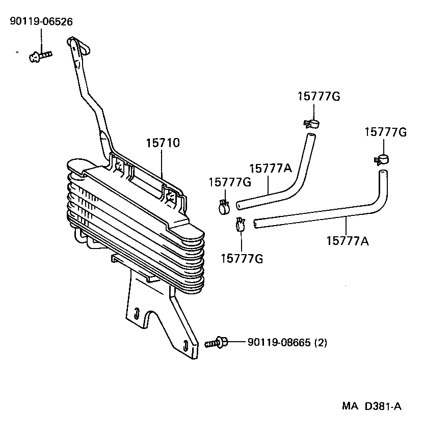  STARLET |  ENGINE OIL COOLER