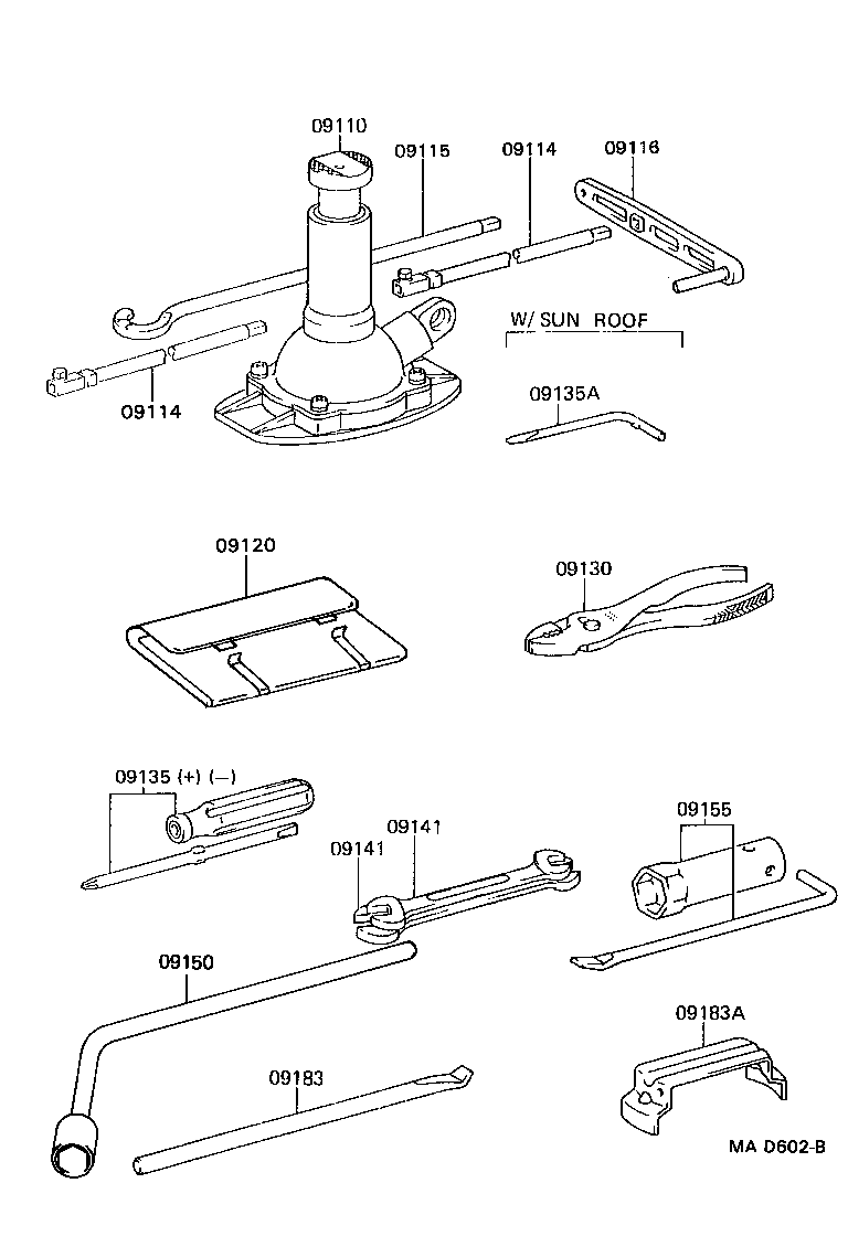  LAND CRUISER 80 |  STANDARD TOOL