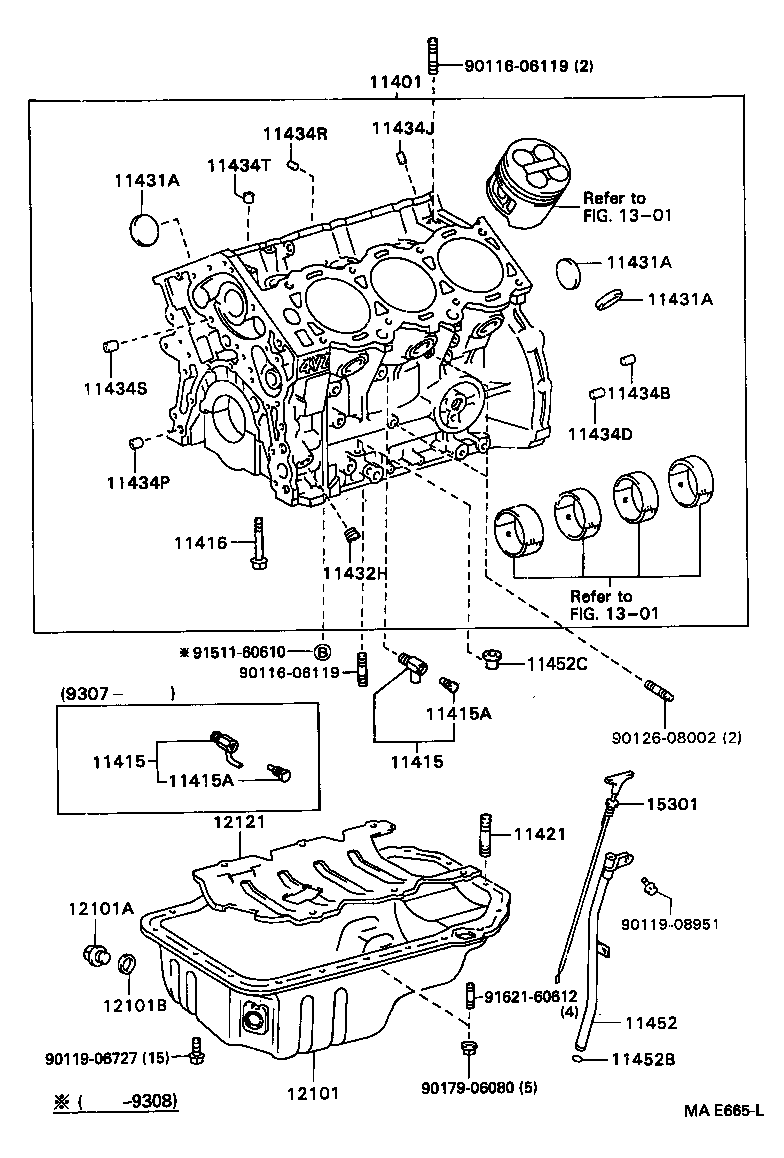  CAMRY SED |  CYLINDER BLOCK