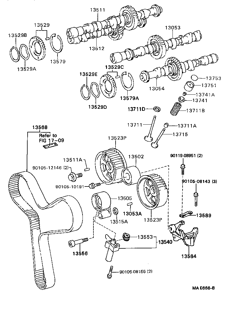  CAMRY SED |  CAMSHAFT VALVE