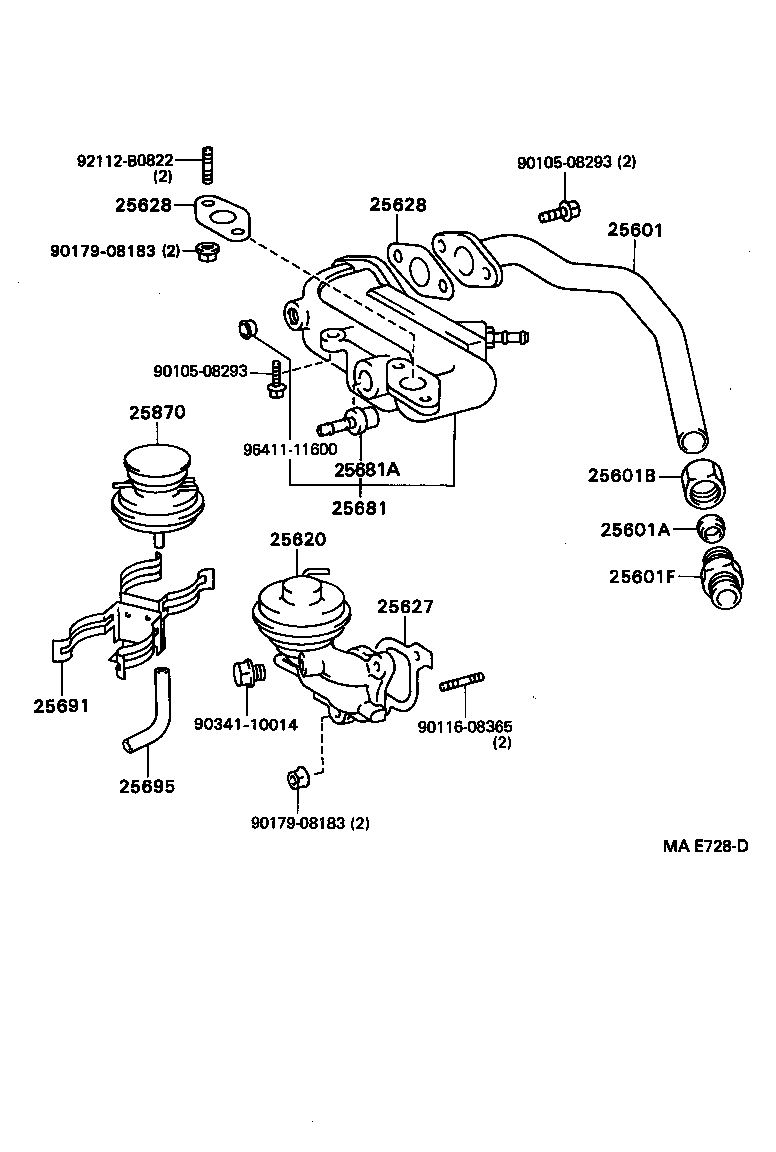  CAMRY WG |  EXHAUST GAS RECIRCULATION SYSTEM