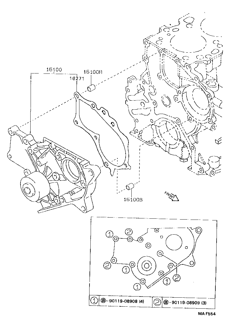  CARINA E WG JPP |  WATER PUMP