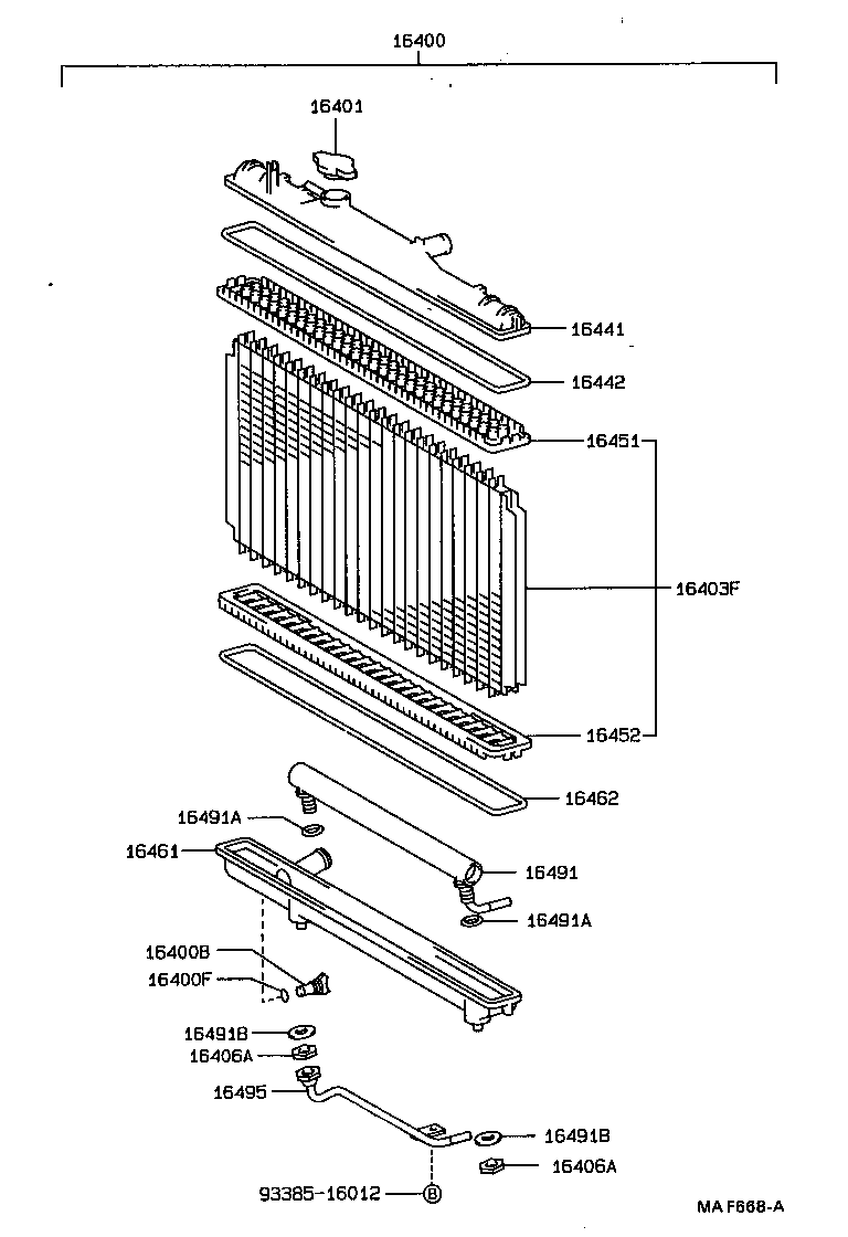  CARINA E UKP |  RADIATOR WATER OUTLET