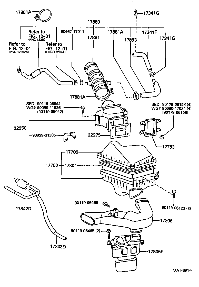  CAMRY SED |  AIR CLEANER