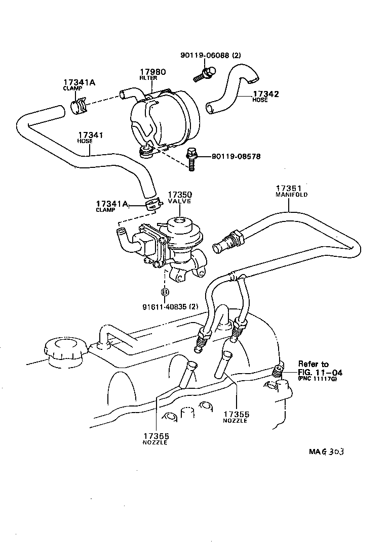  HILUX |  MANIFOLD AIR INJECTION SYSTEM