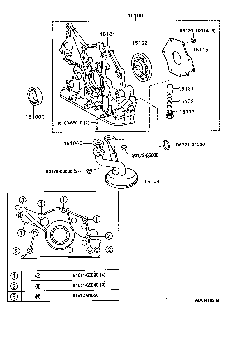  CAMRY SED |  ENGINE OIL PUMP