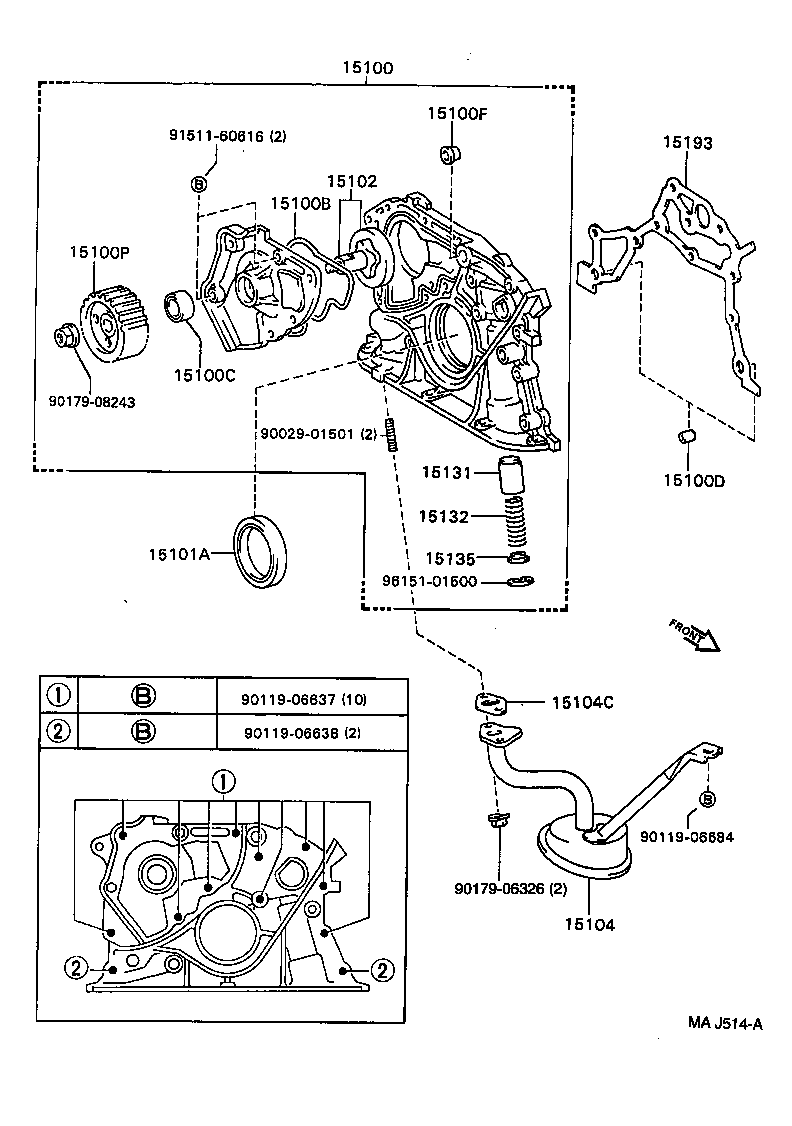  CARINA E UKP |  ENGINE OIL PUMP