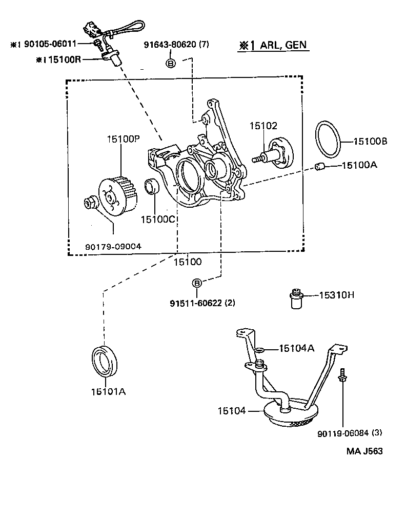  PASEO |  ENGINE OIL PUMP