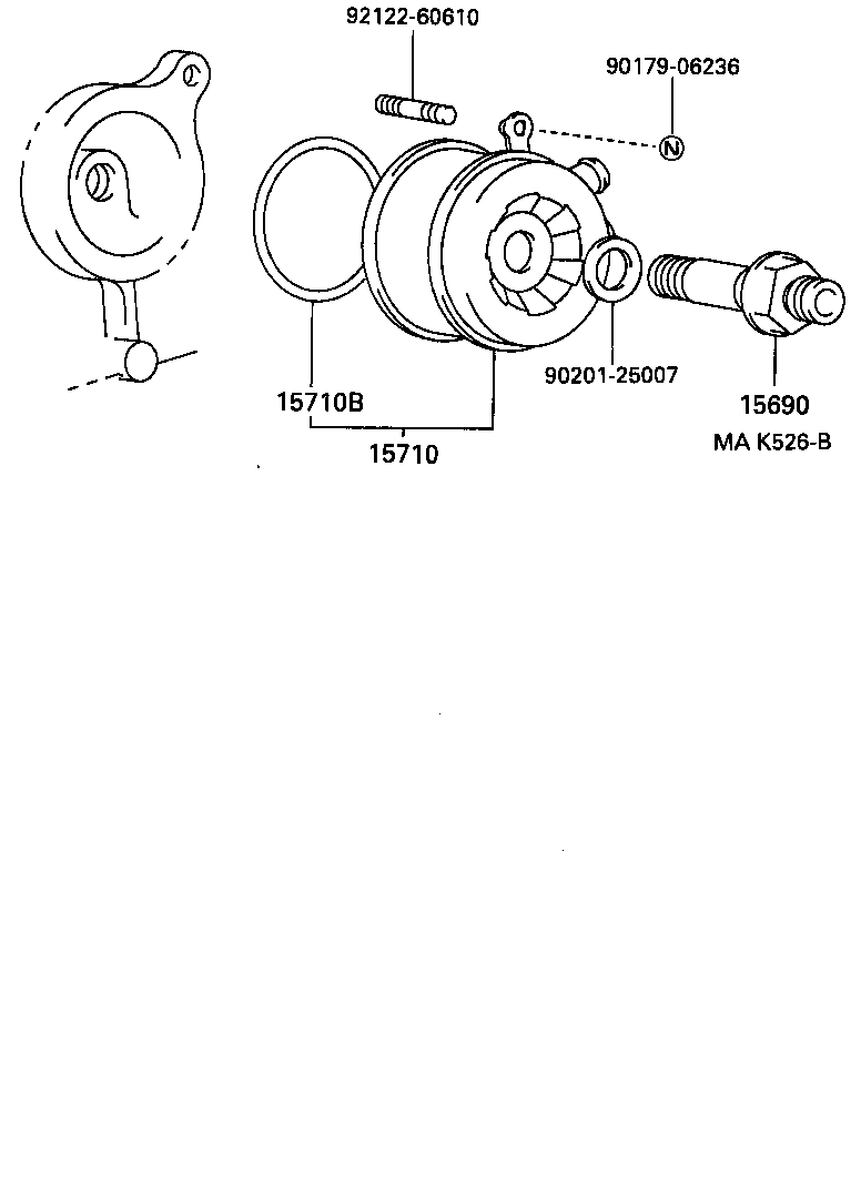  CARINA E UKP |  ENGINE OIL COOLER