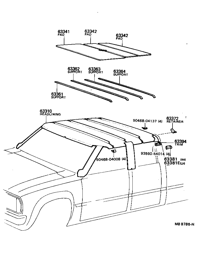  STOUT |  ROOF HEADLINING SILENCER PAD