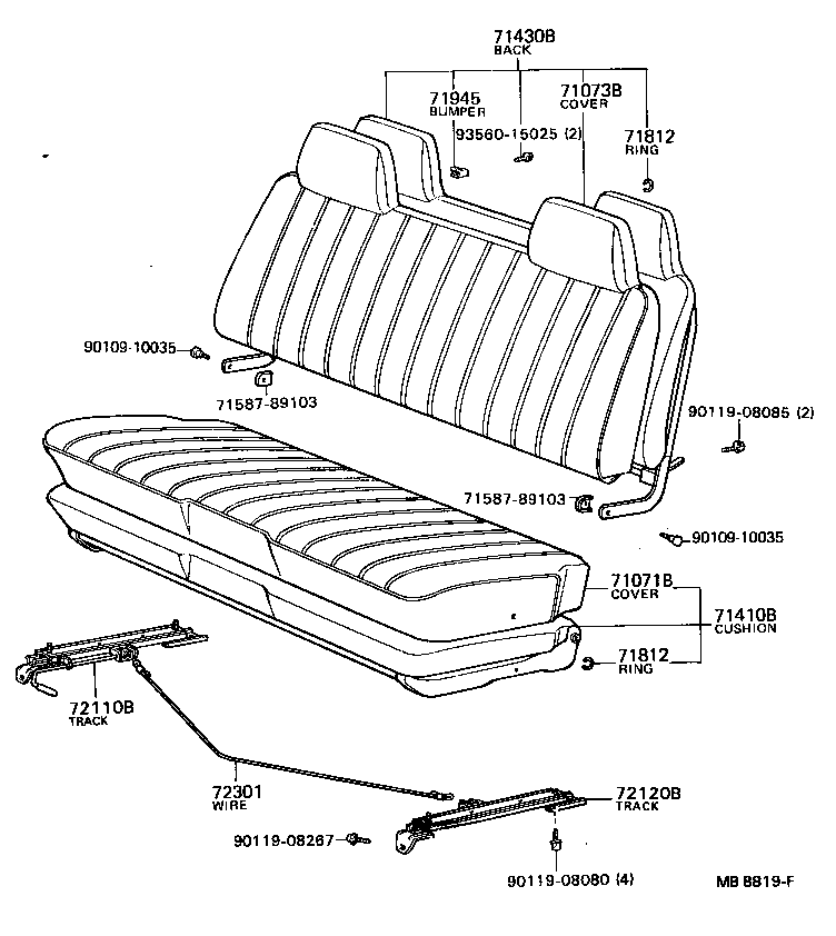  STOUT |  SEAT SEAT TRACK