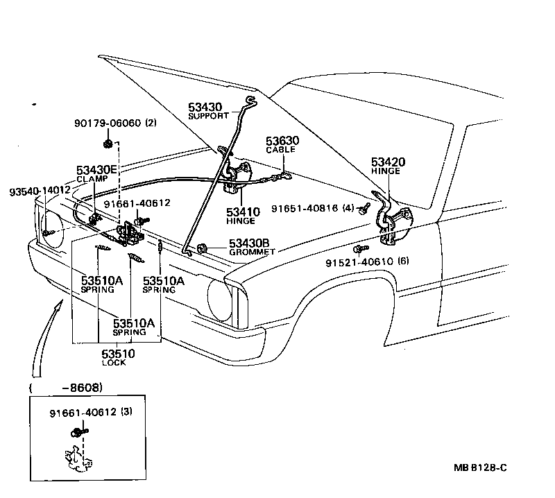  STOUT |  HOOD LOCK HINGE