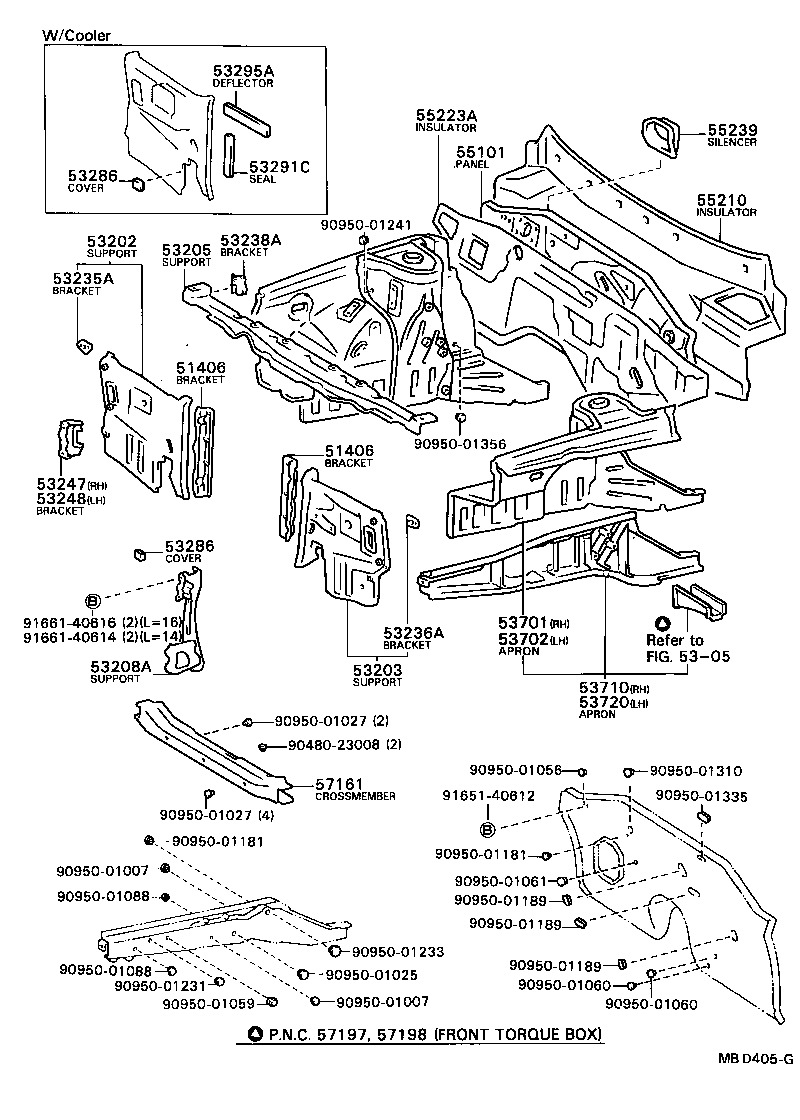  CORONA |  FRONT FENDER APRON DASH PANEL