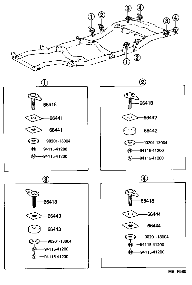  HILUX |  REAR BODY MOUNTING