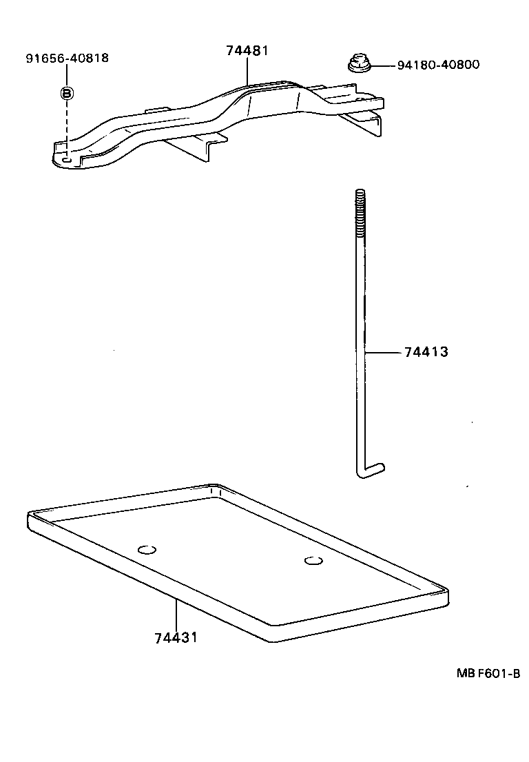  HILUX |  BATTERY CARRIER